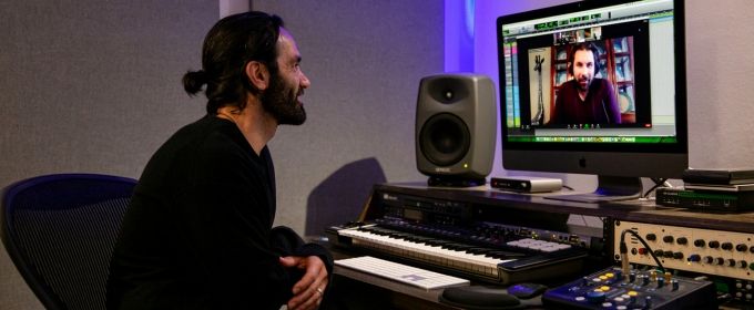 Photo Flash: Ramin Karimloo In Studio To Record Johanna Telander's KALEVALA THE  Photos
