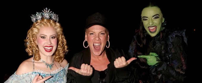 Photos: P!NK Proves She Goes Good With Green as She Visits WICKED on Broadway! Photos