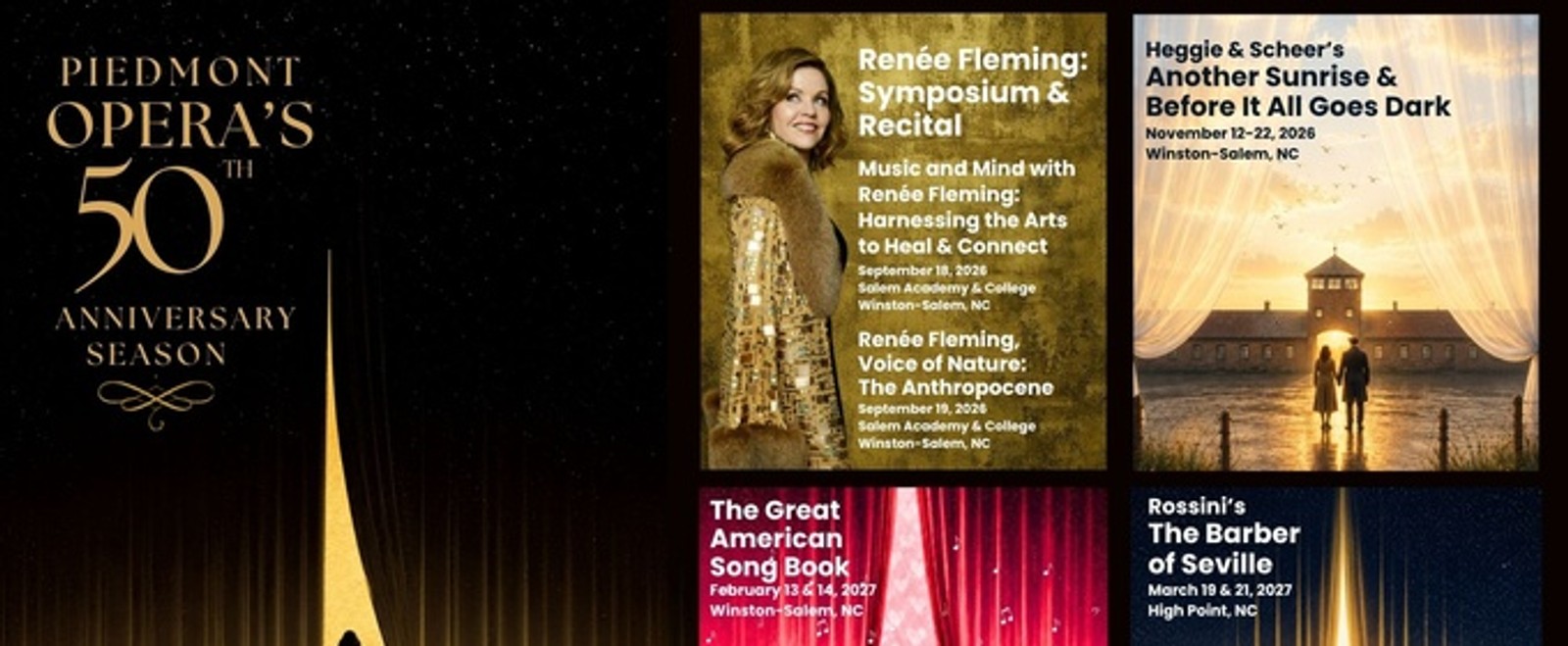 Piedmont Opera to Reveal Casts for 50th Anniversary Season