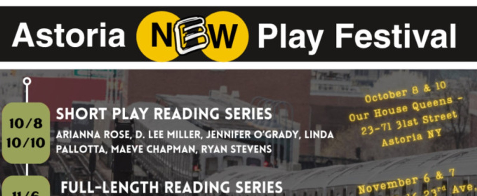 Astoria New Play Festival Reading Series to Return This Fall