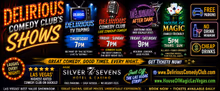 Delirious Comedy Club Announces Expanded Entertainment Lineup At Silver Sevens Hotel 
