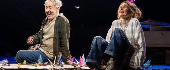 Photos: Alan Cumming and Shirley Henderson in A HISTORY OF PAPER at Pitlochry Festival Theatre