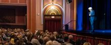 Jay Leno Arrives at Mount Vernon Arts Consortium