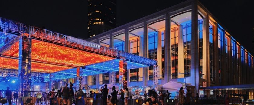 Photos: Lincoln Center Lights Up for New York Knicks Photo