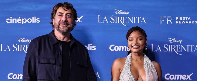 Photos: Halle Bailey & Javier Bardem Attend THE LITTLE MERMAID Mexico City Premi Photos
