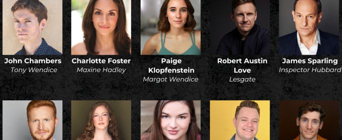 Cast Set for DIAL M FOR MURDER at Oil Lamp Theater