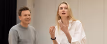 Ewan McGregor, Kate Fleetwood and Elizabeth Debicki in MY MASTER BUILDER Rehearsals