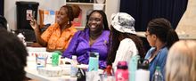 Rehearsals for JAJA'S AFRICAN HAIR BRAIDING at Arena Stage