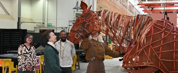 Photos: Princess Anne Visits National Theatre to Celebrate Apprenticeships Scheme