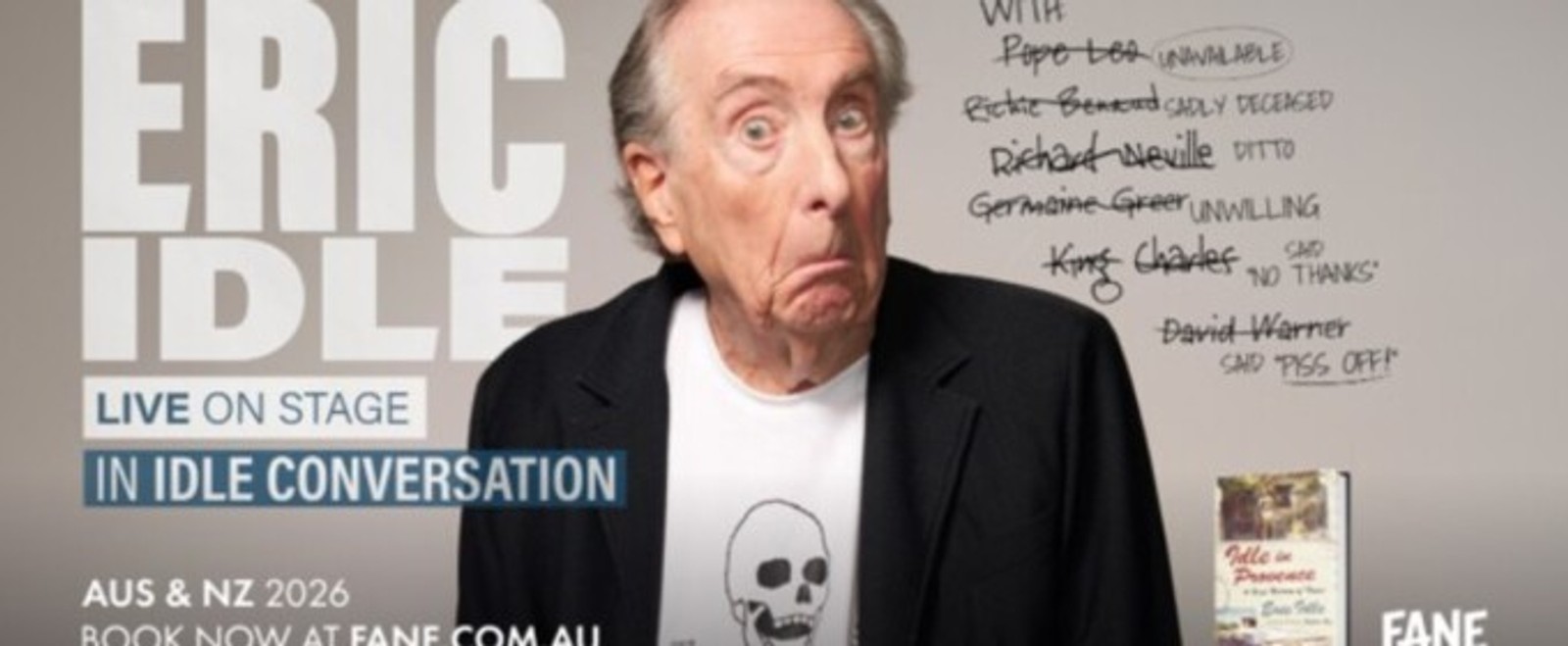 Eric Idle to Tour Australia and New Zealand with Live Conversation
