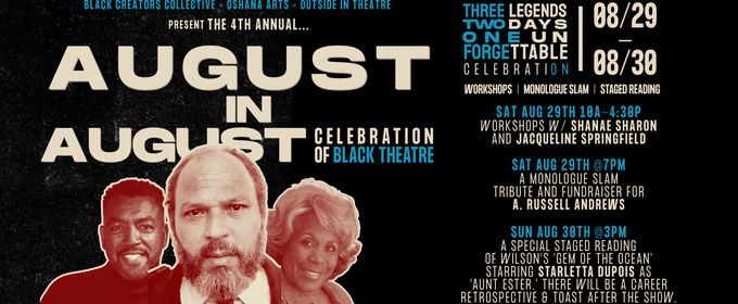 AUGUST IN AUGUST Festival to Honor Black Theatre in Los Angeles