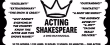 ACTING SHAKESPEARE: A ONE-MAN MUSICAL to Play Free Performance at Pugsley Park