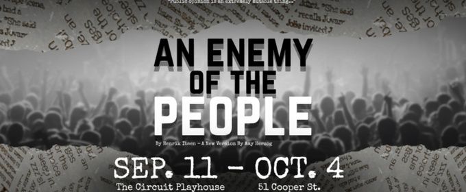 AN ENEMY OF THE PEOPLE to Open at The Circuit Playhouse