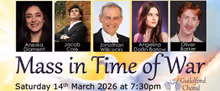 Guildford Choral to Perform MASS IN TIME OF WAR at Holy Trinity Church