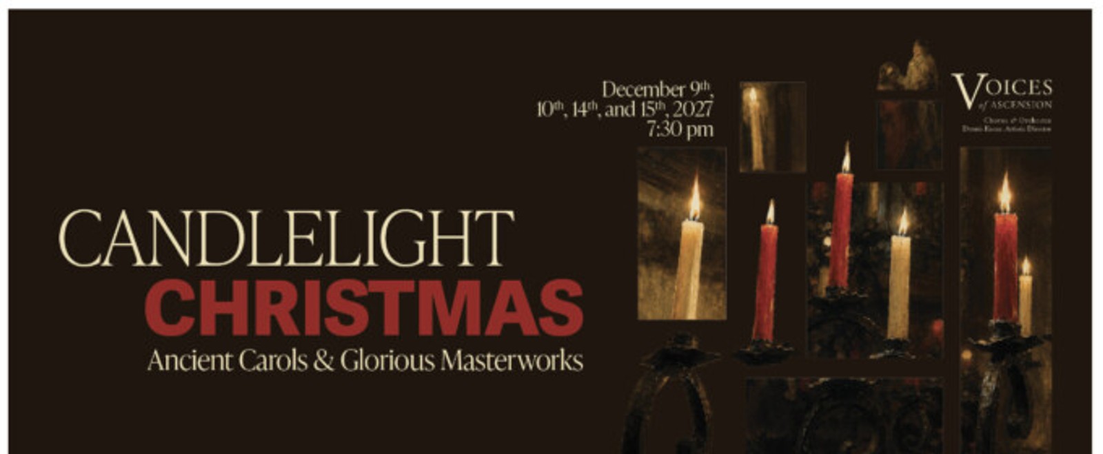 Voices of Ascension to Present Four Candlelight Christmas Concerts