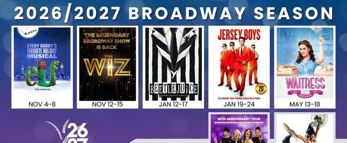 BEETLEJUICE, WAITRESS and More Set for Broadway At The Harris Center 2026-2027 Season