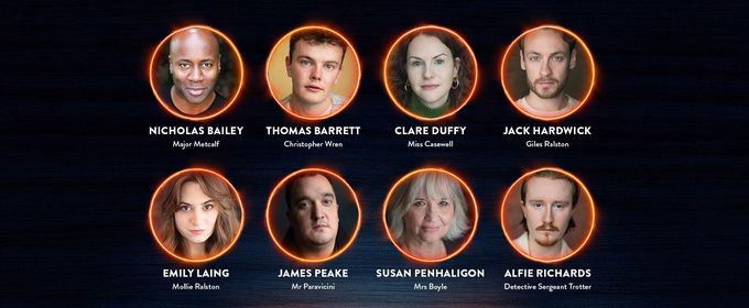 Cast Set For Agatha Christie's THE MOUSETRAP 75th Anniversary UK Tour Photo