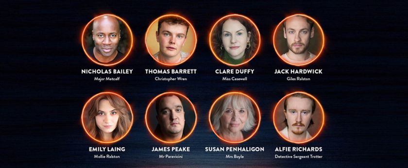 Cast Set For Agatha Christie's THE MOUSETRAP 75th Anniversary UK Tour Photo