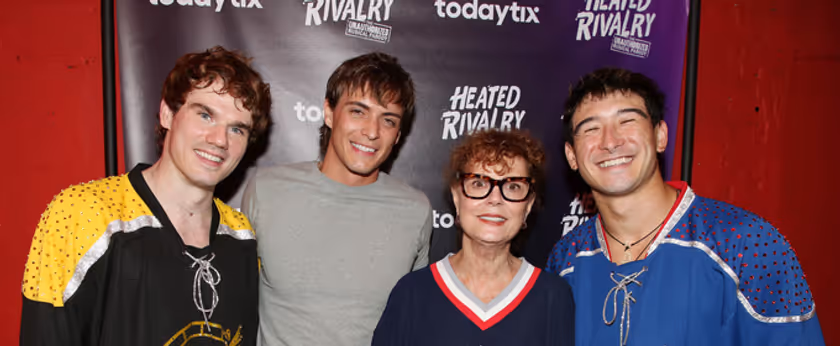 Photos: Susan Sarandon & Kaden Connors Visit HEATED RIVALRY: THE UNAUTHORIZED MUSICAL PARODY Photo