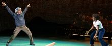 Nkeki Obi-Melekwe and Taylor Trensch in SAFETY NOT GUARANTEED at BAM