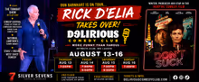 Rick D'Elia to Headline Delirious Comedy Club in Las Vegas in August