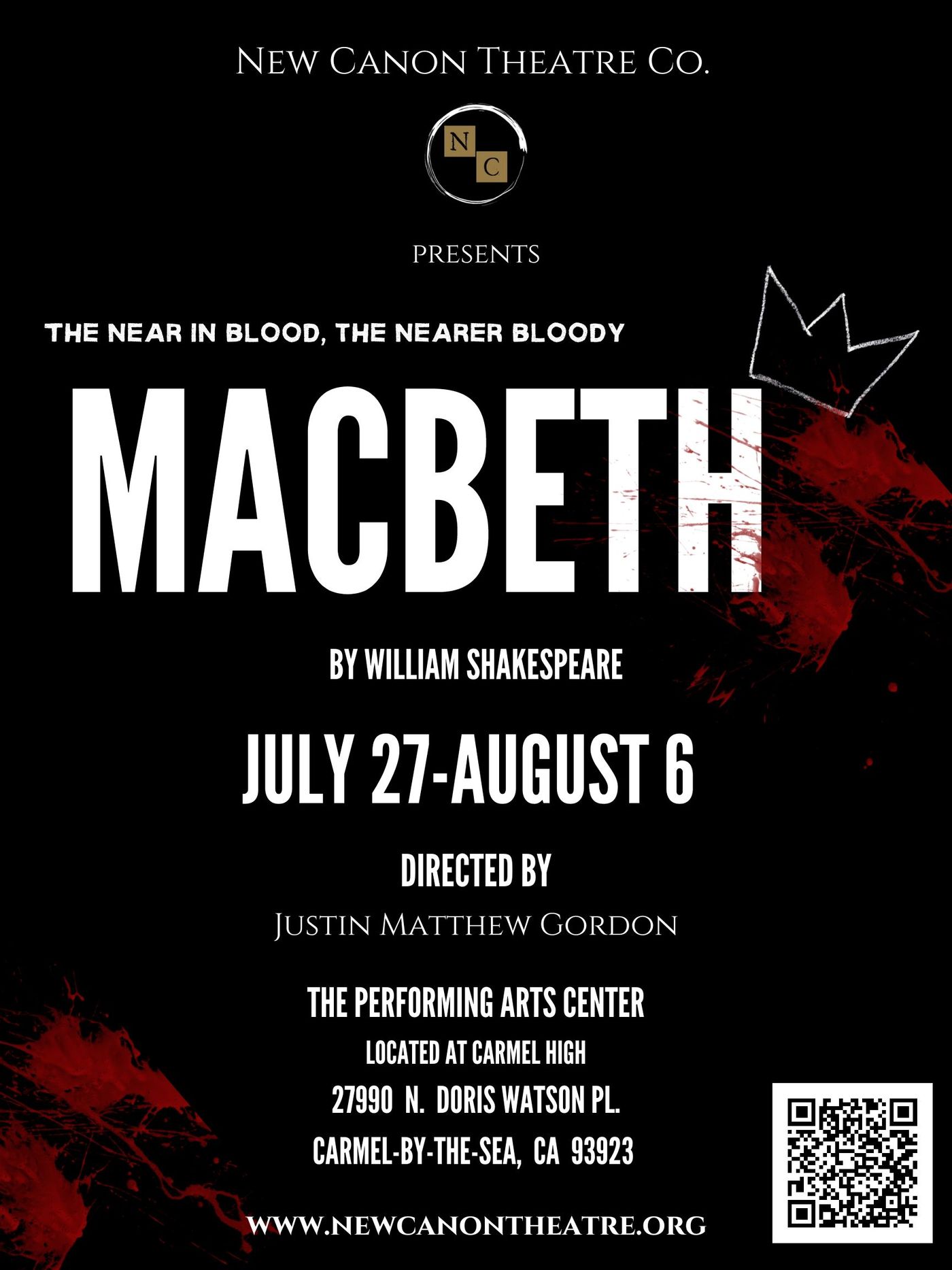 New Canon Theatre Co. to Launch With MACBETH  Image