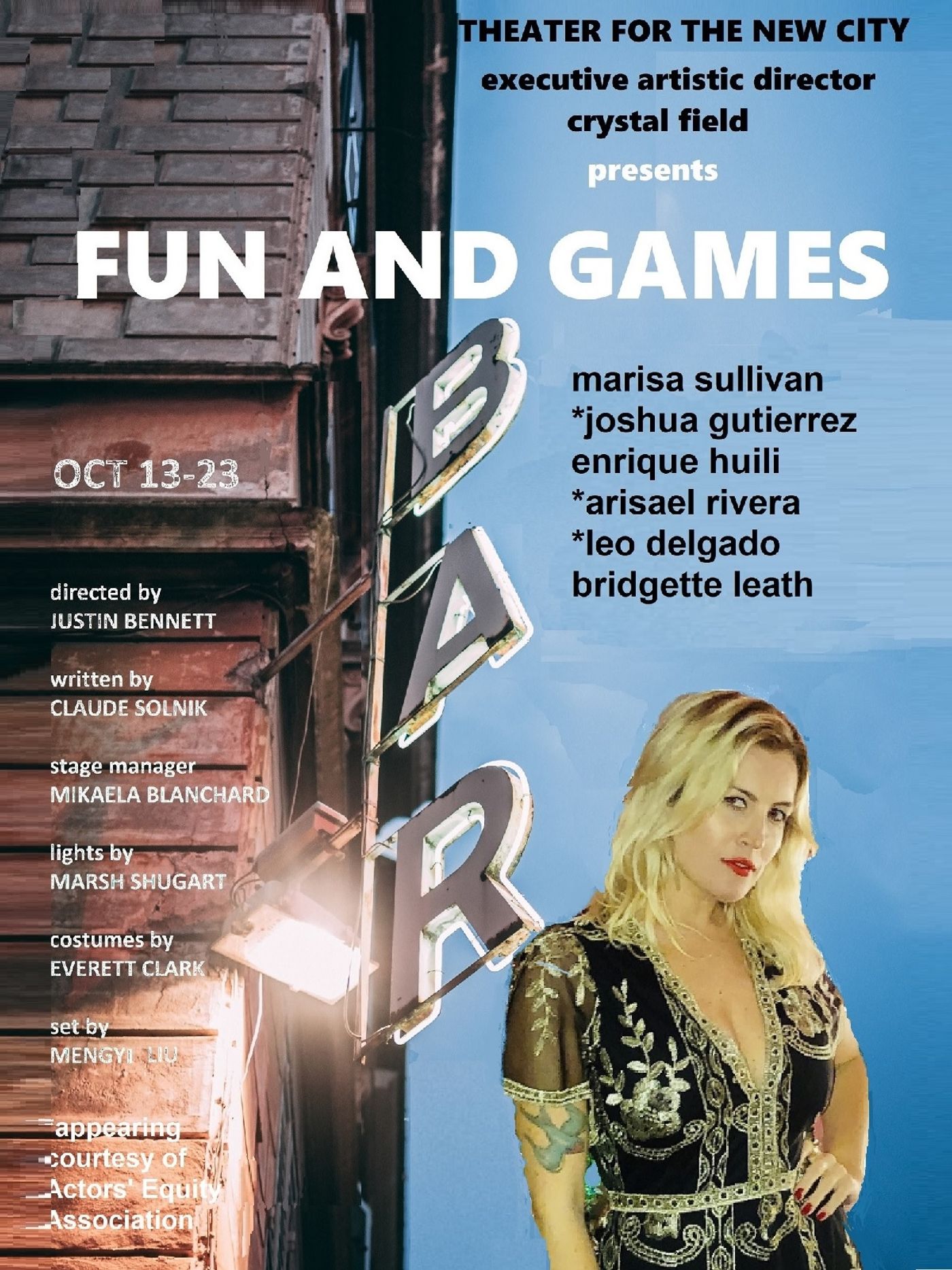 FUN AND GAMES Comes to Theater For The New City  Image