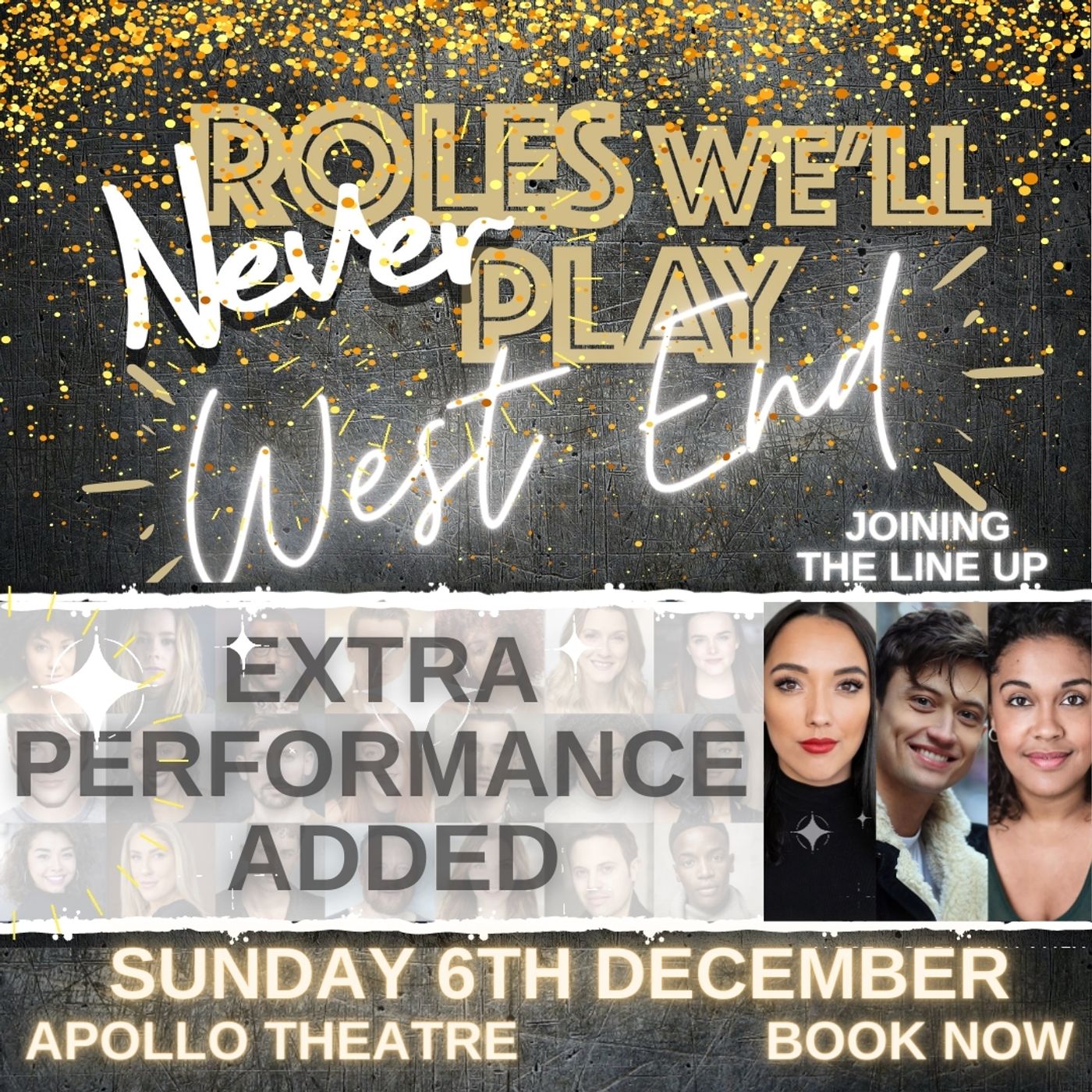 ROLES WE'LL NEVER PLAY Adds An Extra Show  Image