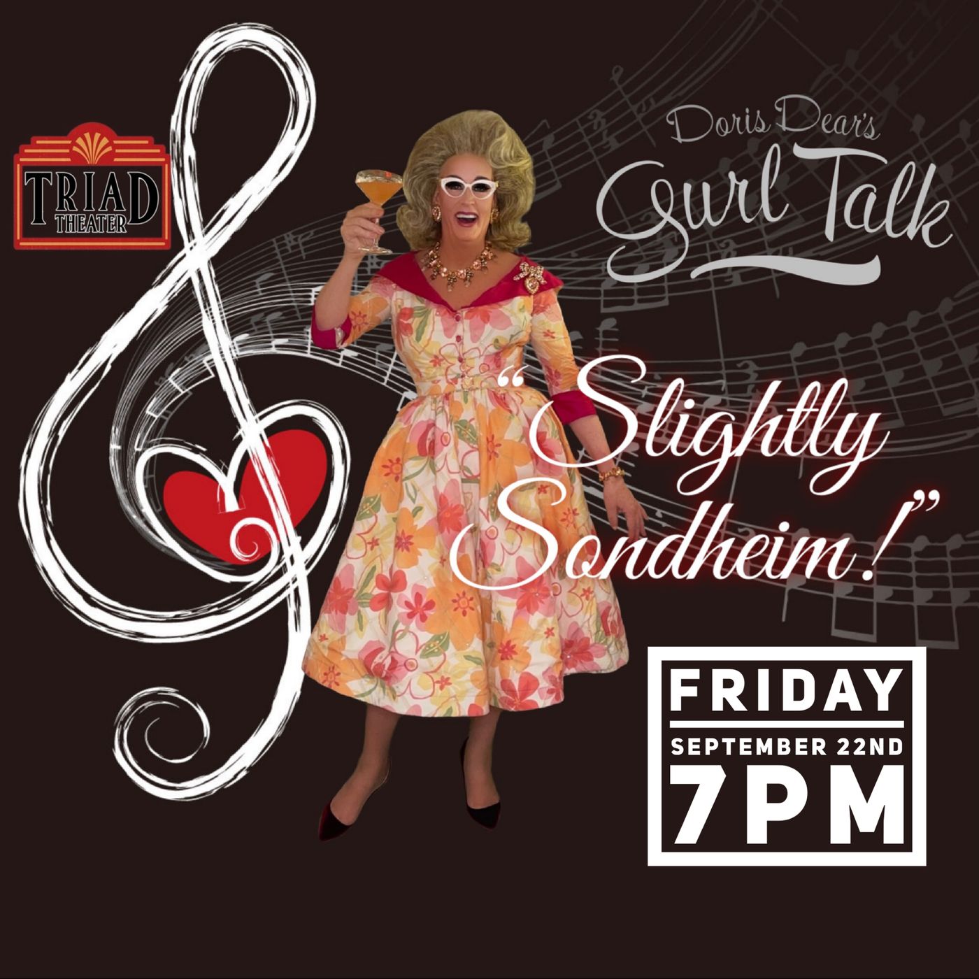 DeForest Theatricals Presents Doris Dear In Her New Show DORIS DEAR'S GURL TALK SLIGHTLY SONDHEIM  Image