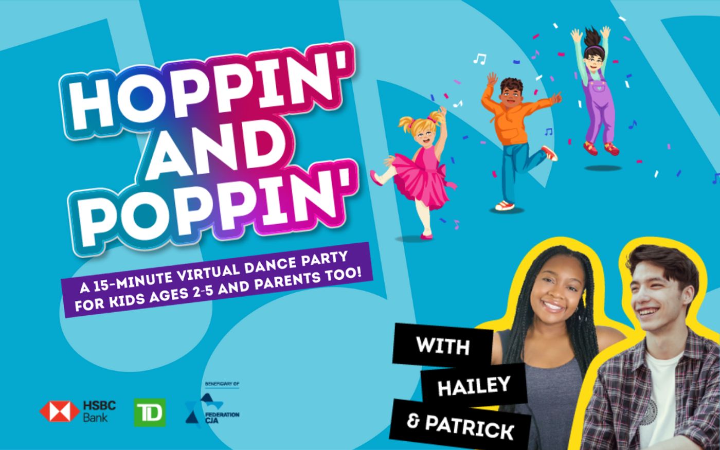 Segal Centre Launches HOPPIN' & POPPIN' Online Initiative To Keep Kids Active This Winter  Image