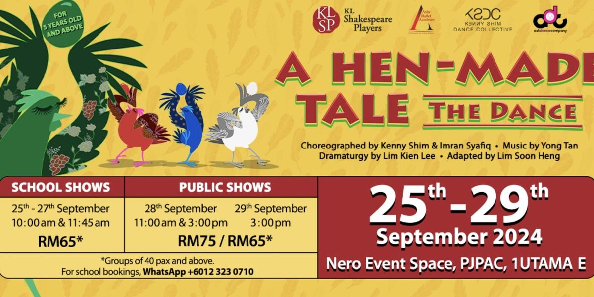 A HEN-MADE TALE, THE DANCE Comes to PJPAC