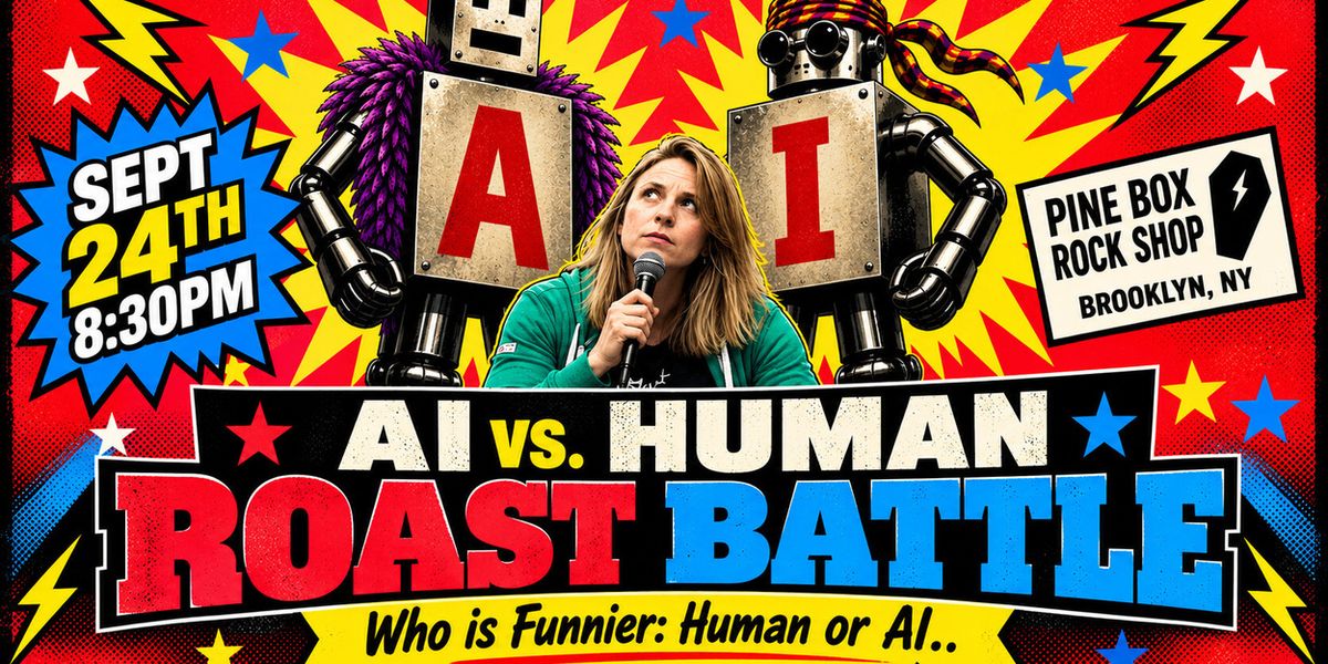 A.I. VS HUMAN ROAST BATTLE Comes to Pine Box Rock Shop