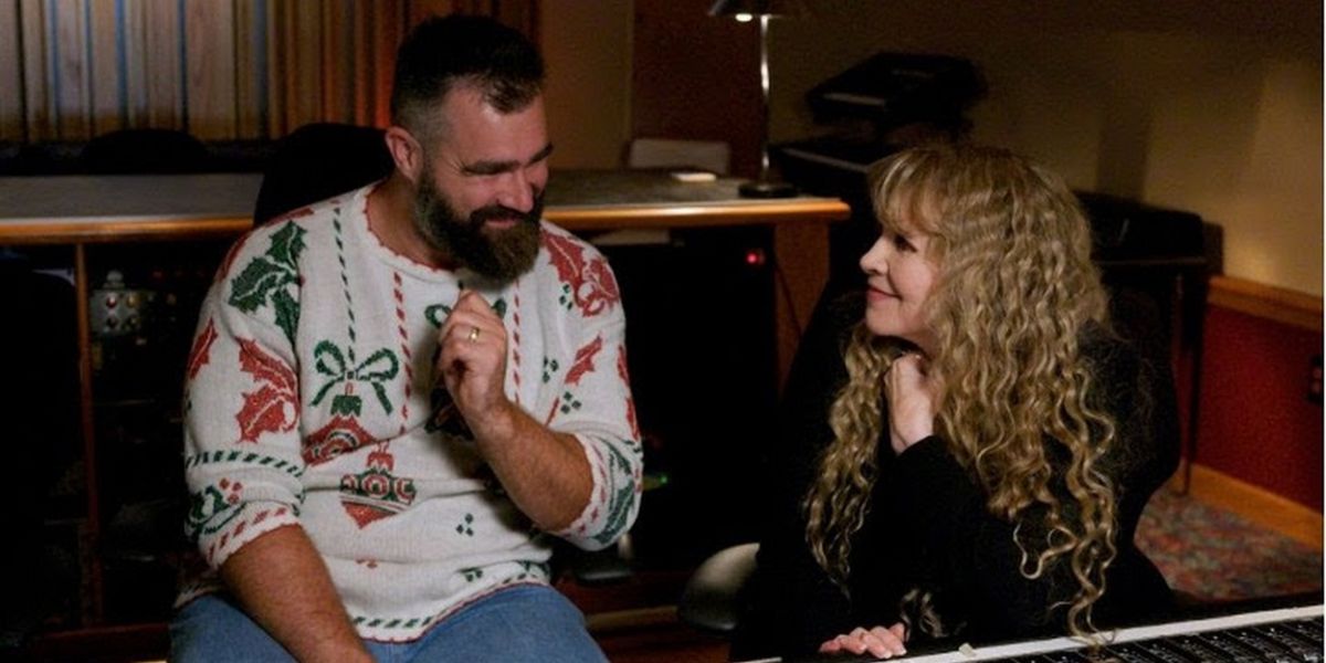 Jason Kelce and Stevie Nicks Team Up for Holiday Duet 'Maybe This Christmas'