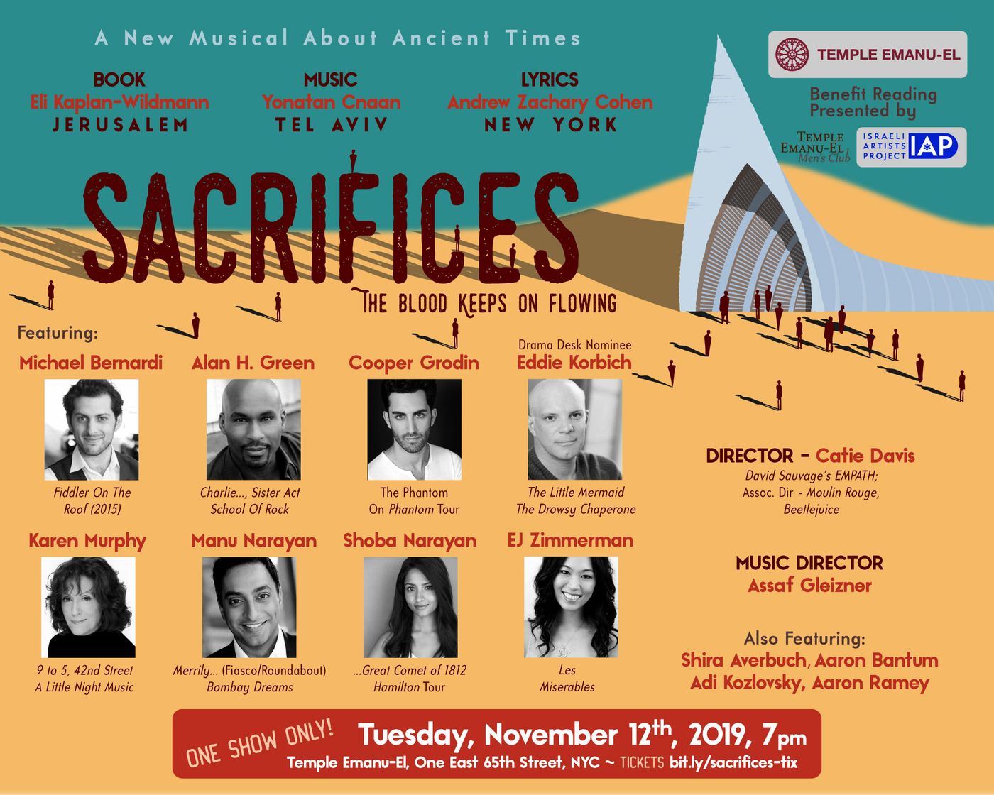 Benefit Reading Of The New Musical SACRIFICES to Feature Eddie Korbich, Shoba Narayan, and More Benefit Reading Of The New Musical SACRIFICES to Feature Eddie Korbich, Shoba Narayan, and More Image