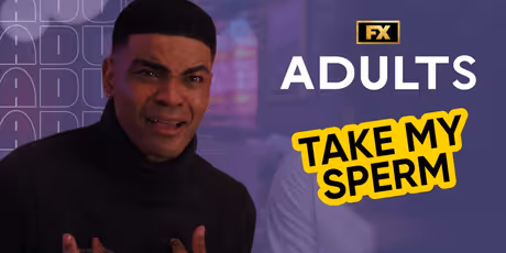 ANTON Tries to Prove He's 'Spermworthy' in New ADULTS Season 2 Clip Photo