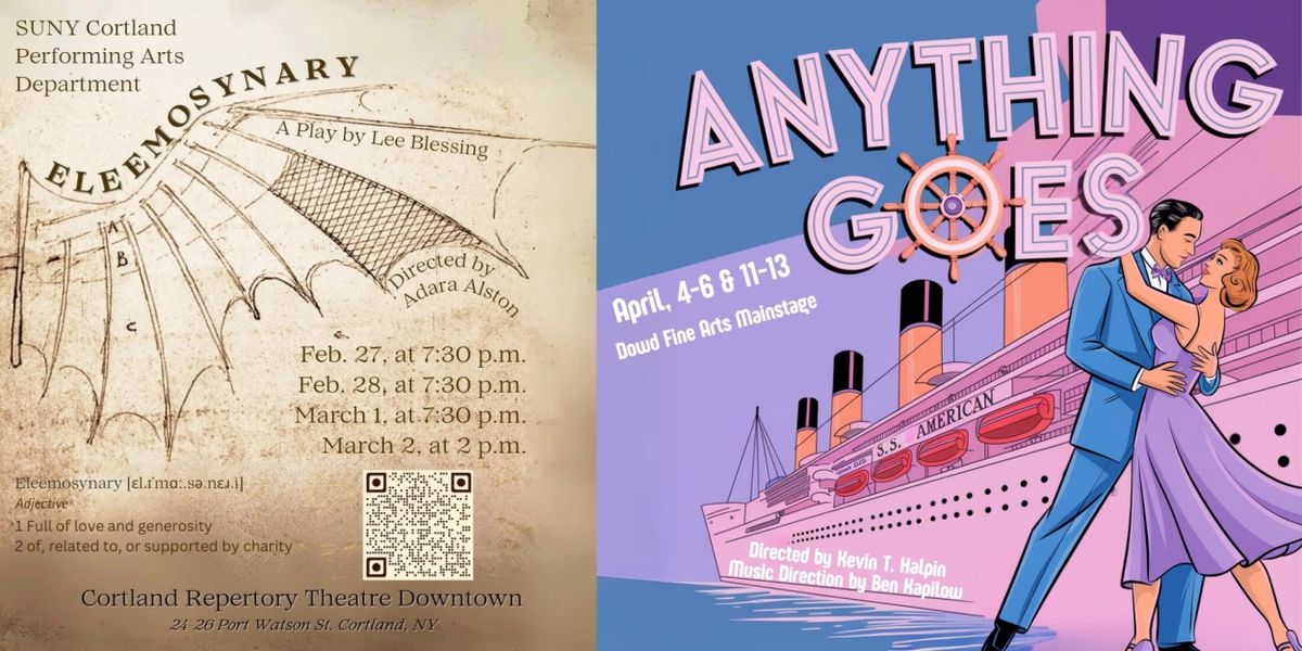 ANYTHING GOES & More to be Presented at The SUNY Cortland Performing Arts Department