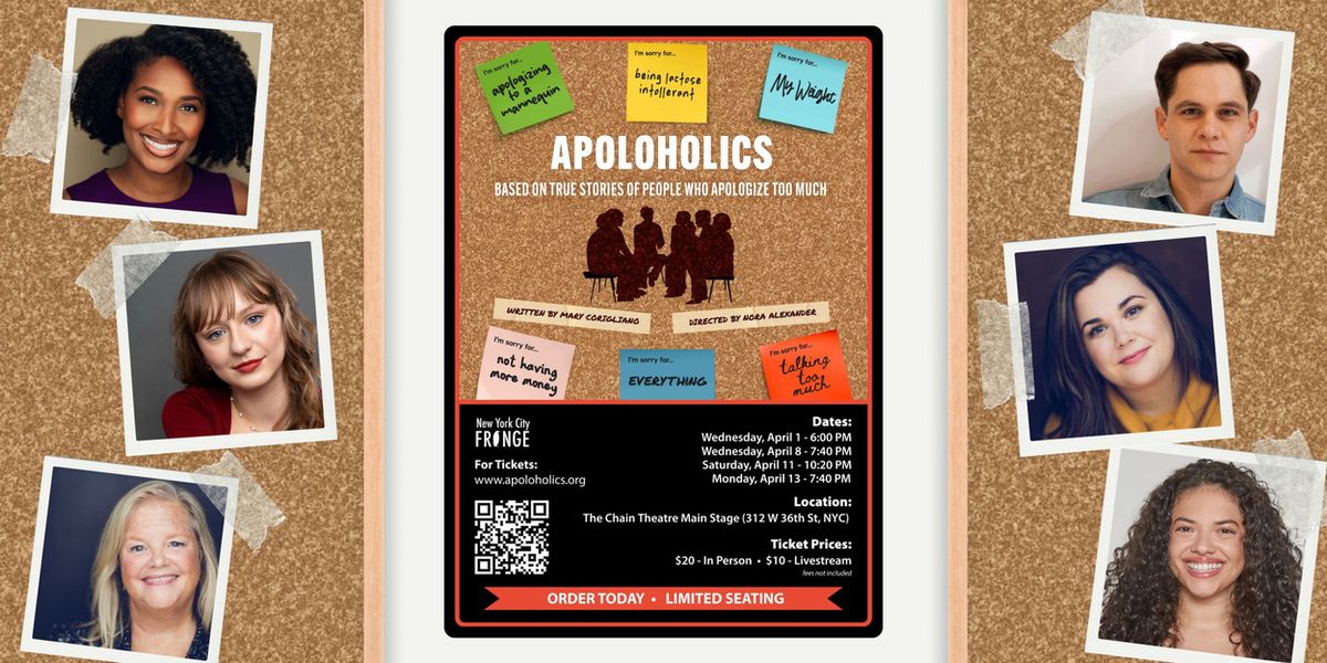 APOLOHOLICS to Premiere at New York Fringe Festival This April