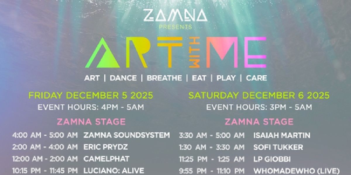 ART WITH ME MIAMI to Present Sophie Tukker, Eric Prydz, Camelphat and More