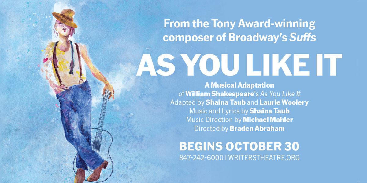 AS YOU LIKE IT to be Presented at Writers Theatre This Fall