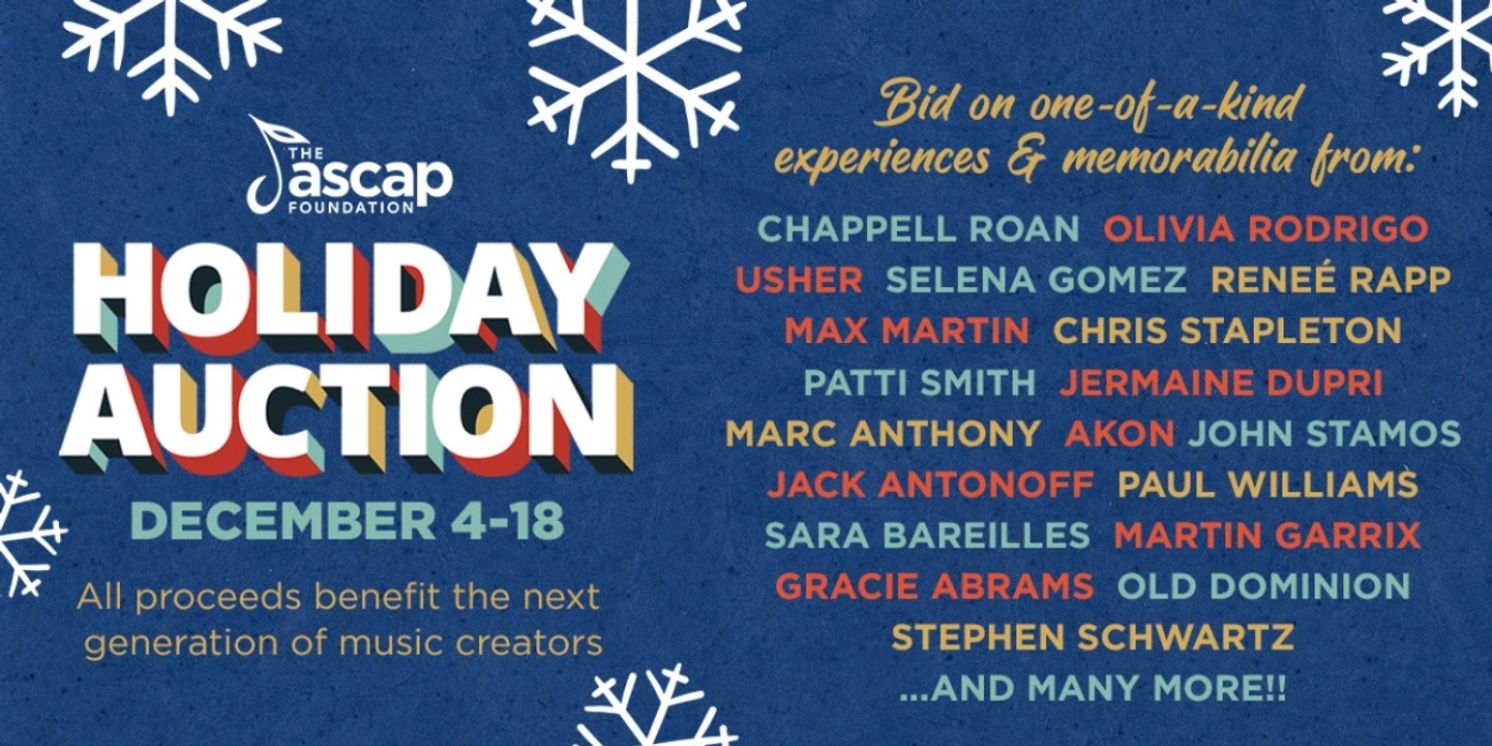 ASCAP Foundation's 2024 Holiday Auction Launches With Donations From Stephen Schwartz, Ben Platt, & More  Image