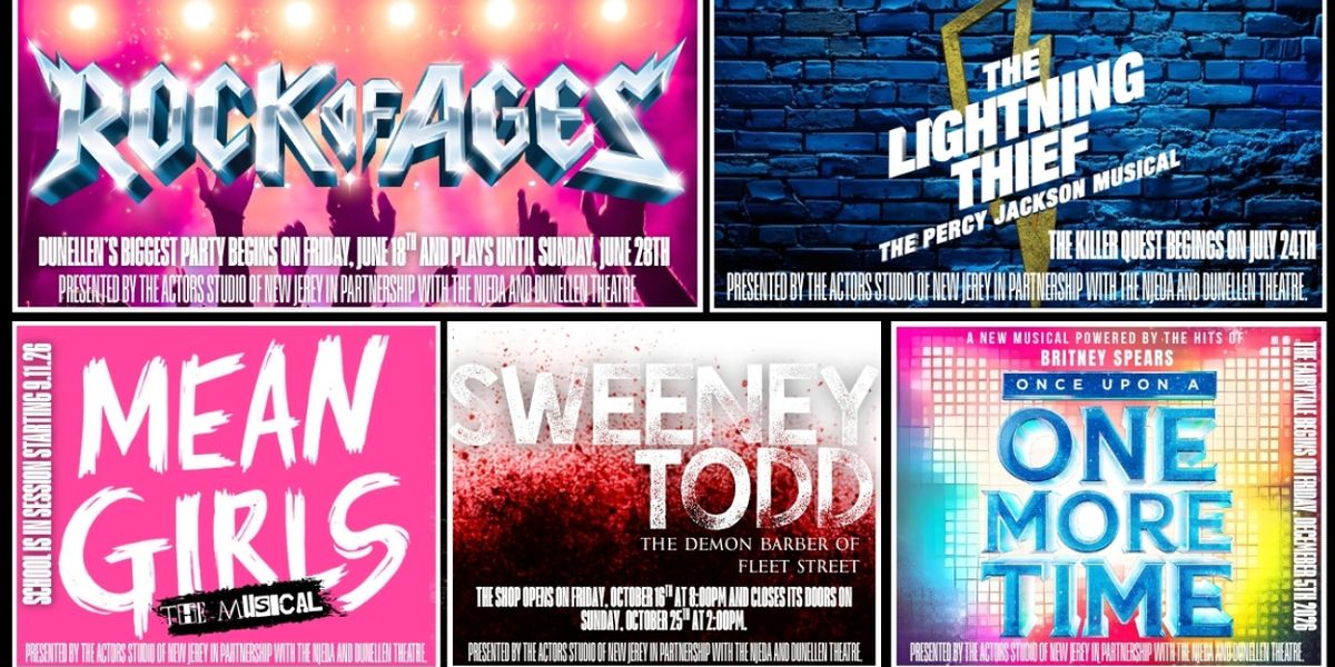 ROCK OF AGES, MEAN GIRLS, SWEENEY TODD and More Set For The Actors Studio Of New Jersey 2026 Season