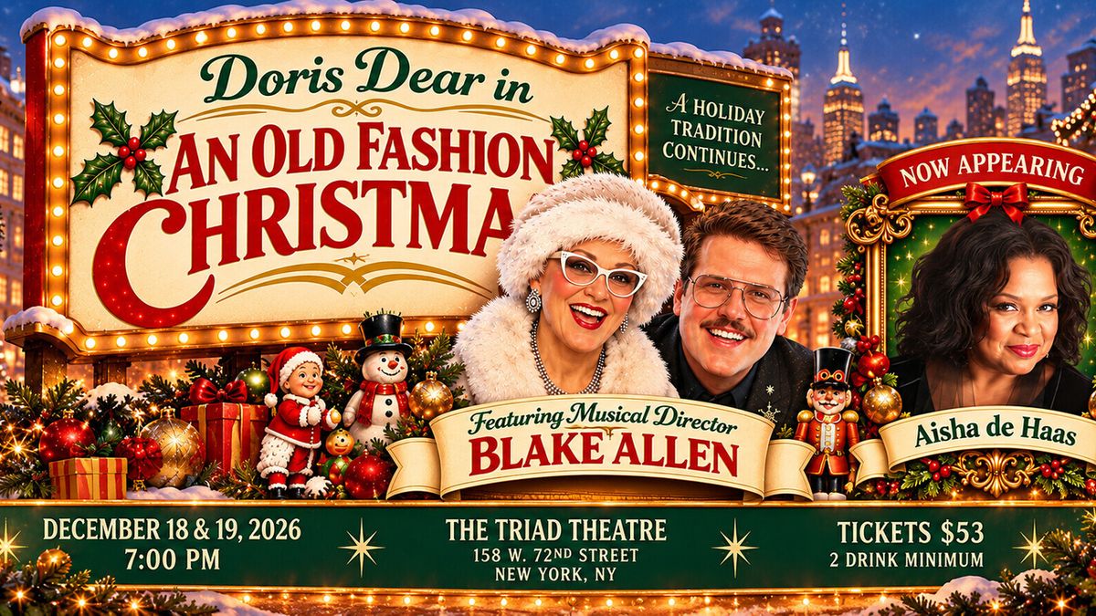 Aisha de Haas to Join THE DORIS DEAR CHRISTMAS SPECIAL at the Triad Theater