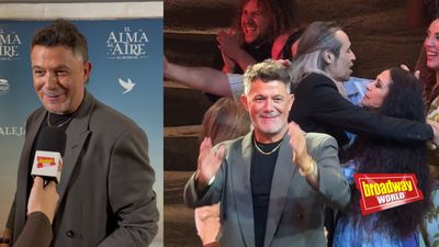 Alejandro Sanz arropa a la compañía en el estreno oficial de EL ALMA AL AIRE en Madrid