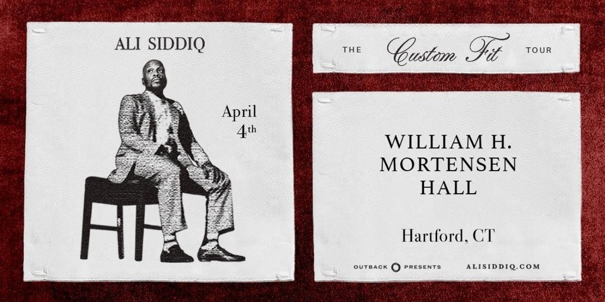 Ali Siddiq Brings The Custom Fit Tour To The Bushnell In May