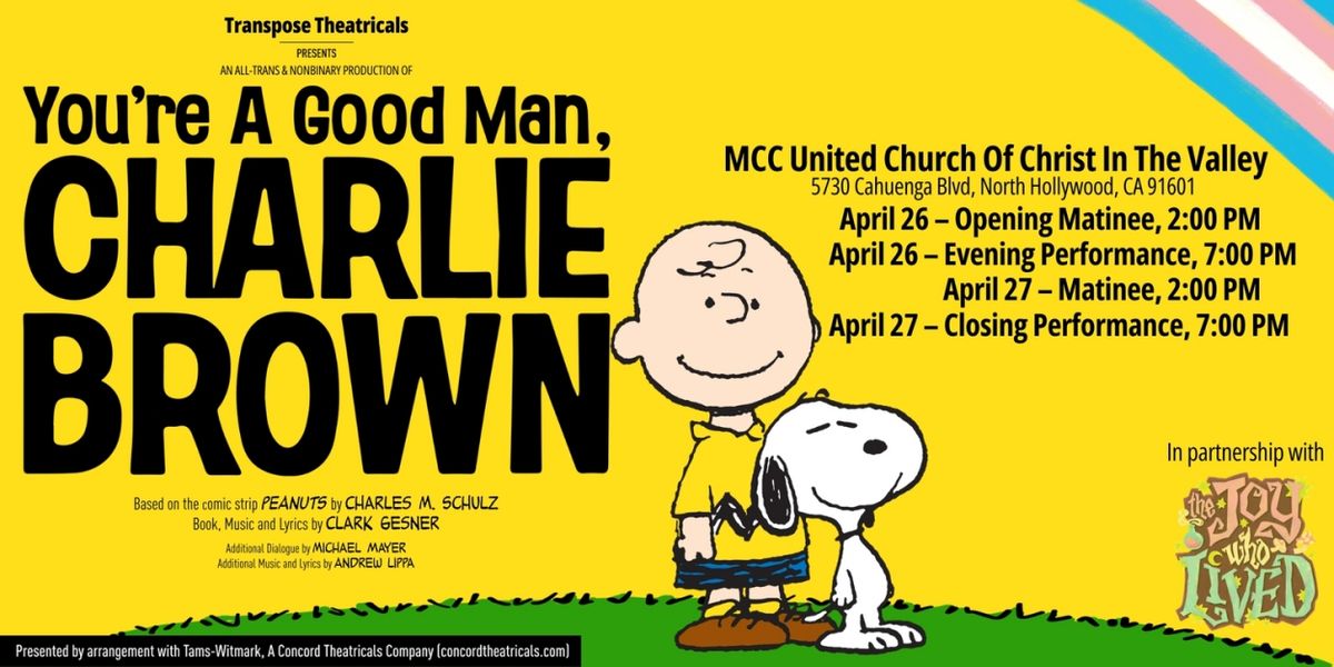 All-Trans & Nonbinary Cast Brings New Life to YOU'RE A GOOD MAN, CHARLIE BROWN