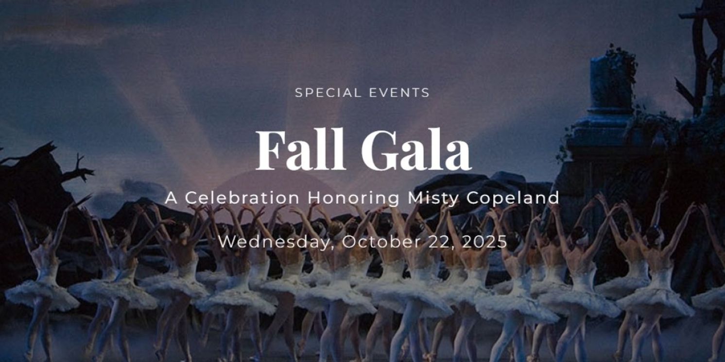 American Ballet Theatre To Host 2025 Fall Gala Celebration Honoring Misty Copeland  Image