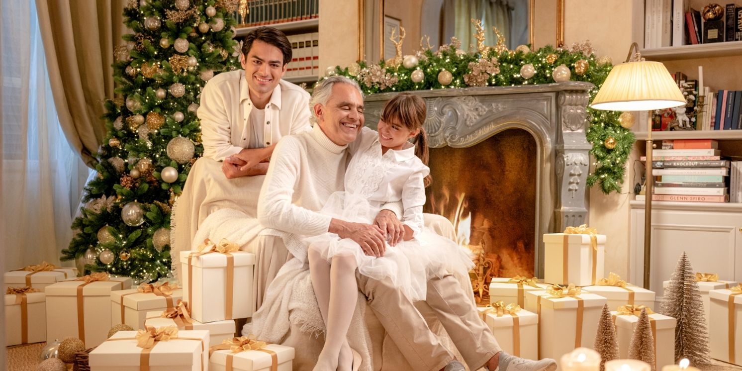 Andrea, Matteo & Virginia Bocelli Announce Deluxe Edition of 'Together a Family Christmas'  Image