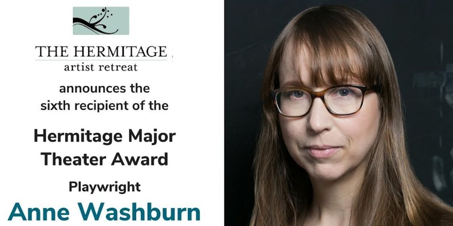 Anne Washburn Named Recipient Of $35,000 Hermitage Major Theater Award  Image