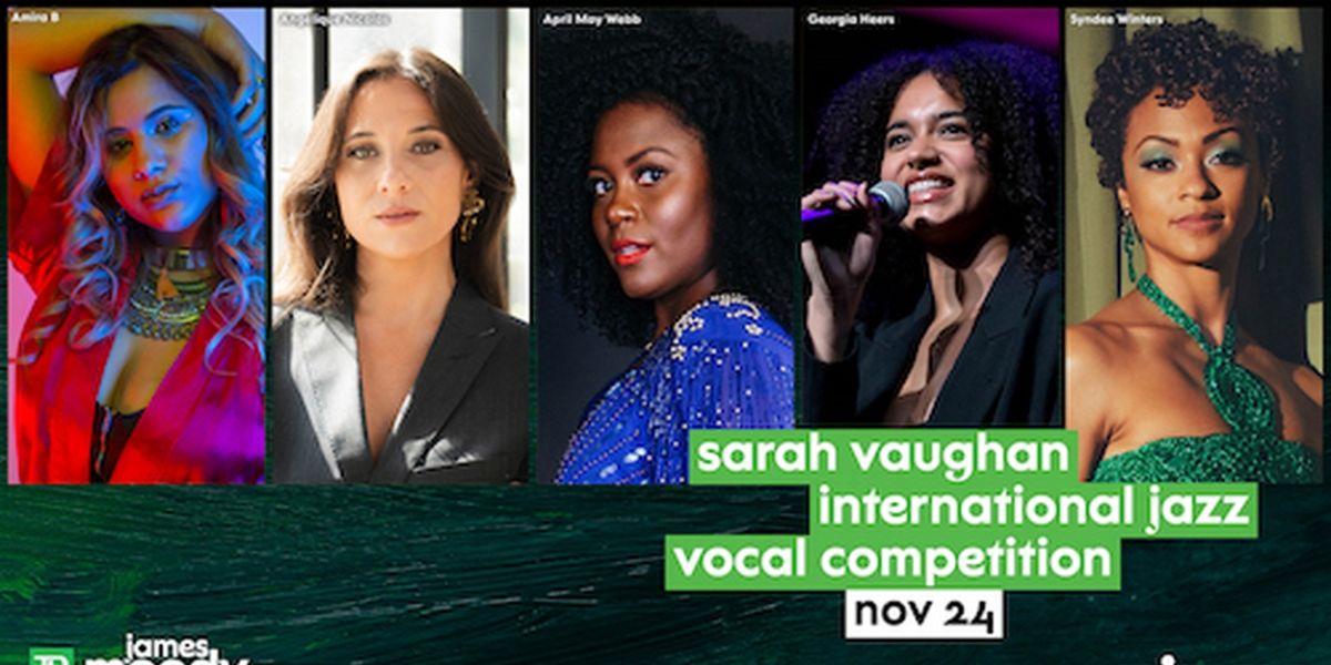 Top Five Finalists Revealed for 13th Annual Sarah Vaughan International Jazz Vocal Competition