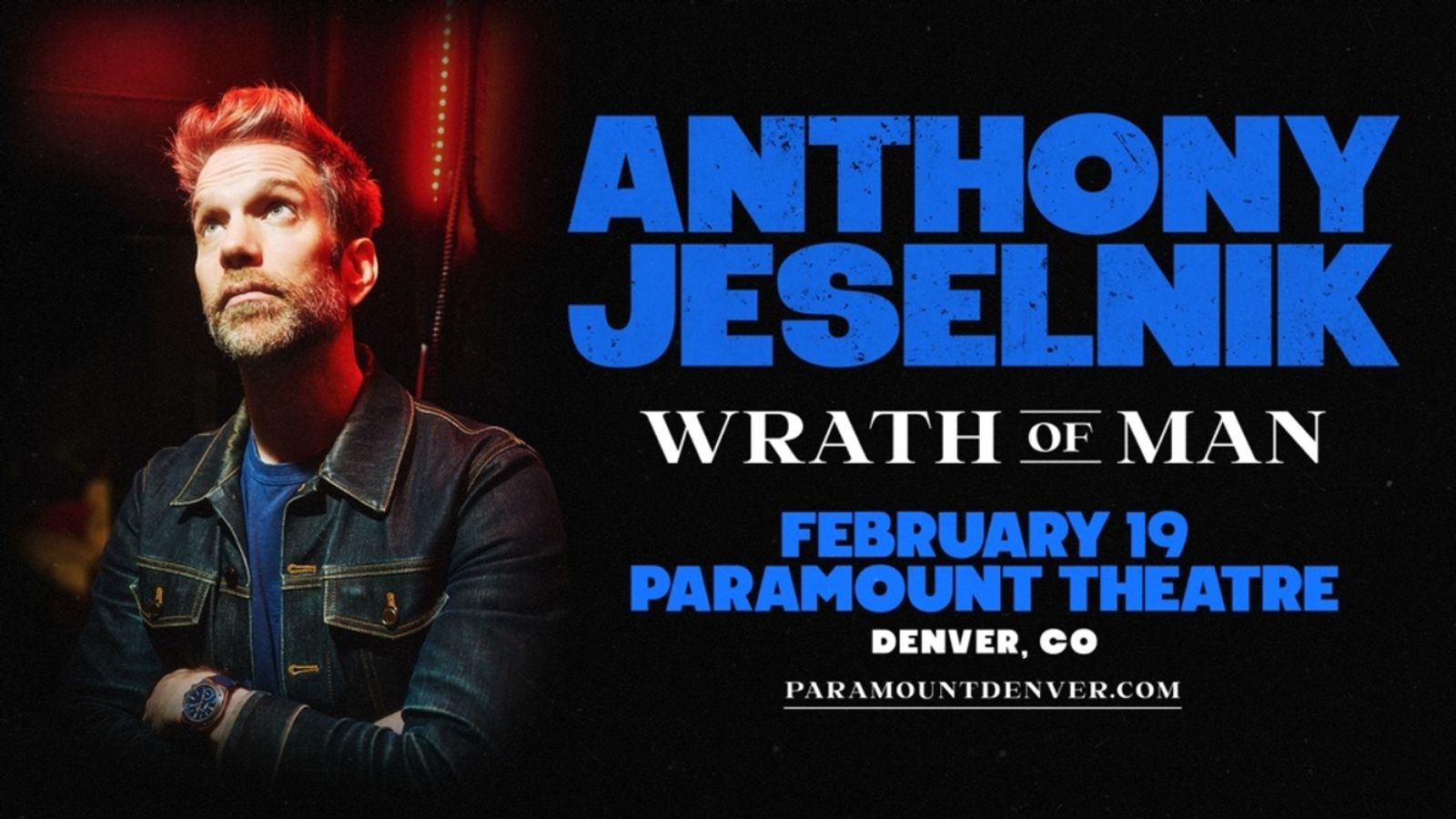 Anthony Jeselnik's WRATH OF MAN Tour to Stop at Paramount Theatre ...